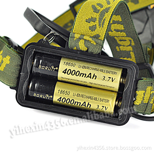 Outdoor 10W Blue Light Rechargeable LED Headlamp for Fishing